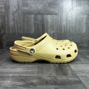 Crocs Classic Clog Women 11 Wheat Tan Slip On Water Friendly Comfort NEW